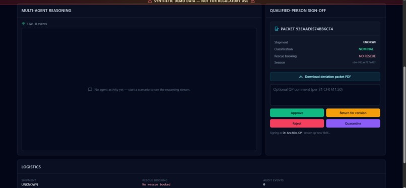 CryoMesh — Autonomous Cold-Chain Custodian – screenshot 6
