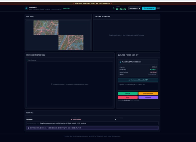 CryoMesh — Autonomous Cold-Chain Custodian – screenshot 8
