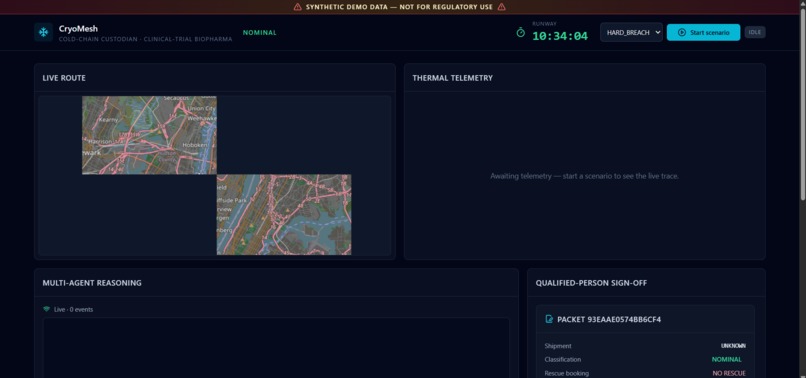 CryoMesh — Autonomous Cold-Chain Custodian – screenshot 10
