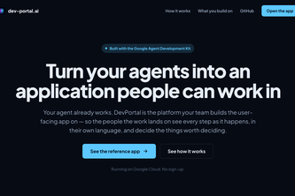 DevPortal — Governed Agentic Application Platform