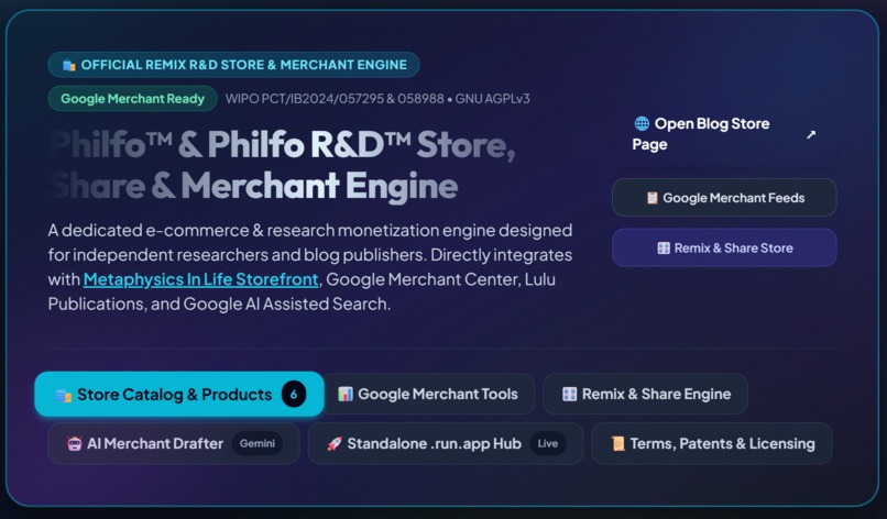 Philfo™ & Philfo R&D™ Store, Share & Google Merchant Engine – screenshot 1