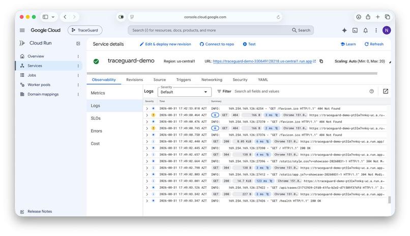 TraceGuard – screenshot 2