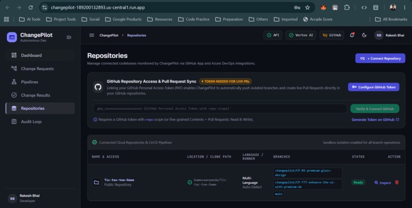 ChangePilot — Autonomous Software Change Platform – screenshot 5