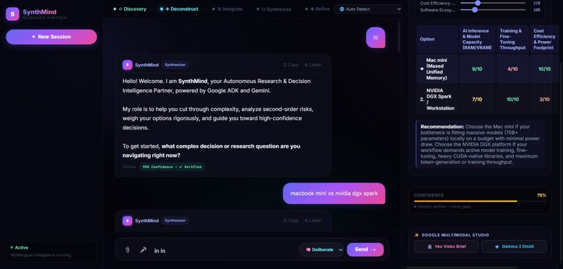 SynthMind: Autonomous Decision Intelligence – screenshot 3
