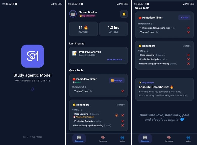SaM - Study agentic Model – screenshot 1