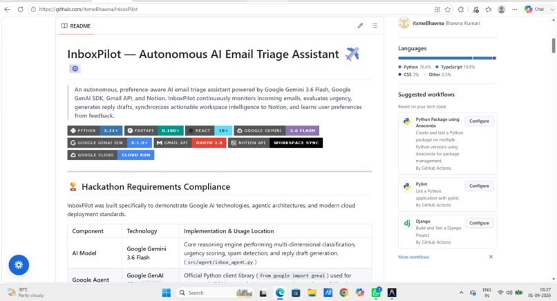 InboxPilot – Autonomous AI Email Triage Assistant – screenshot 7