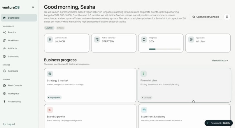 VentureOS – screenshot 1