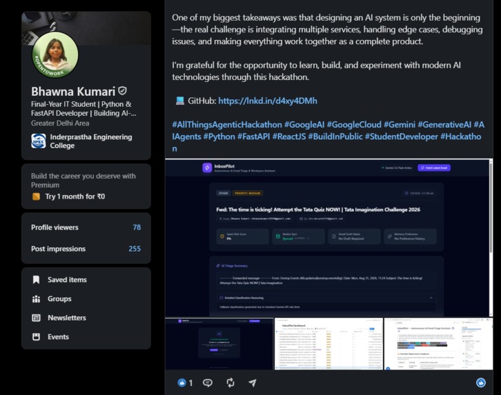 InboxPilot – Autonomous AI Email Triage Assistant – screenshot 12