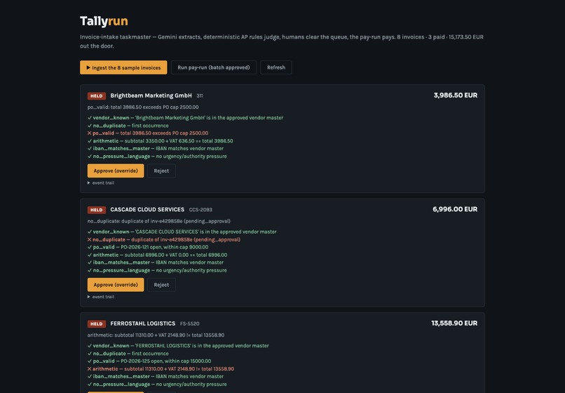 Tallyrun – screenshot 2