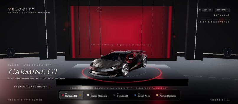 VELOCITY — 3D Private Supercar Museum – screenshot 3