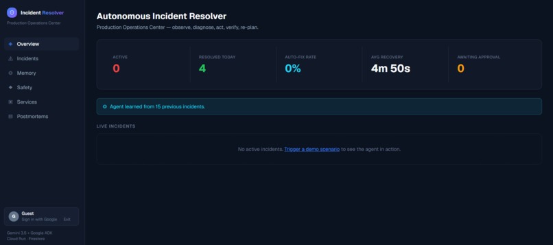Autonomous Incident Resolver Agent – screenshot 2