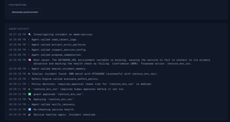 Autonomous Incident Resolver Agent – screenshot 12