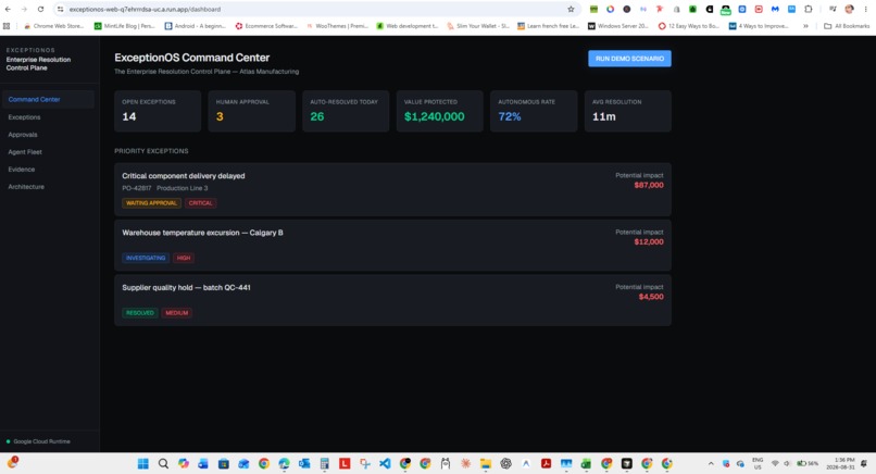 ExceptionOS – screenshot 1