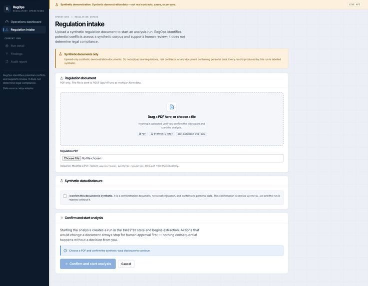 RegOps – screenshot 2
