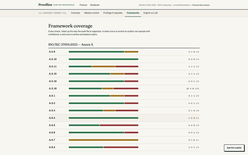 Proofline – screenshot 1