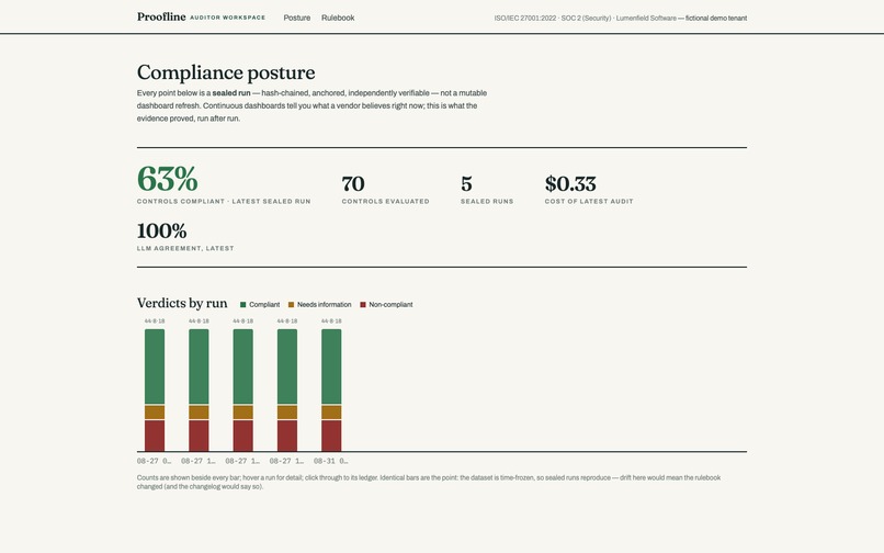 Proofline – screenshot 2