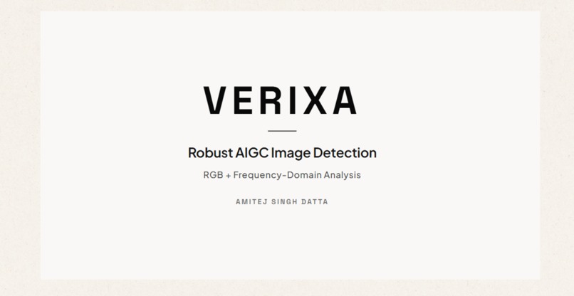Verixa — Robust AIGC Image Detection – screenshot 1