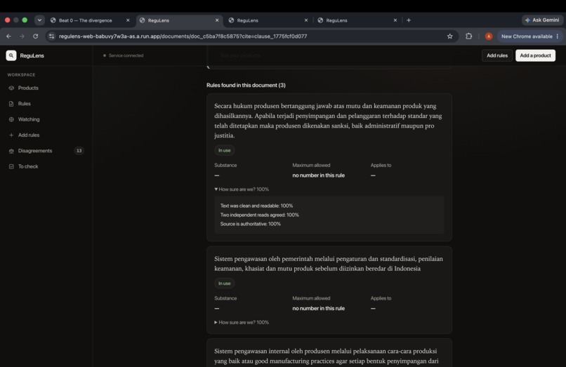 ReguLens – screenshot 4