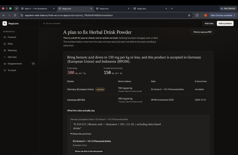 ReguLens – screenshot 3