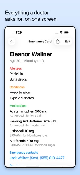 Elderhub: Family Care Log – screenshot 3