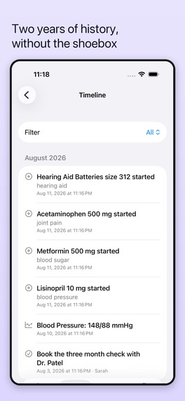 Elderhub: Family Care Log – screenshot 4