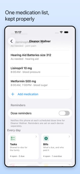 Elderhub: Family Care Log – screenshot 6