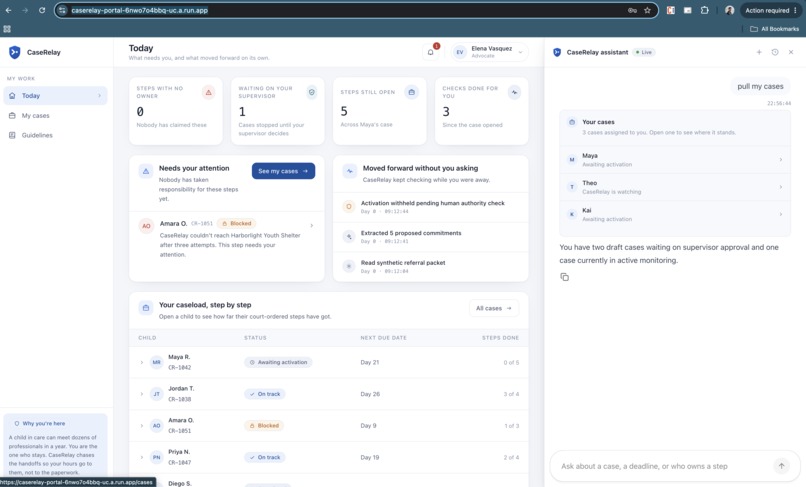 CaseRelay – screenshot 1