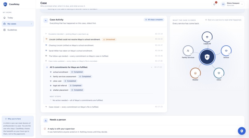 CaseRelay – screenshot 2