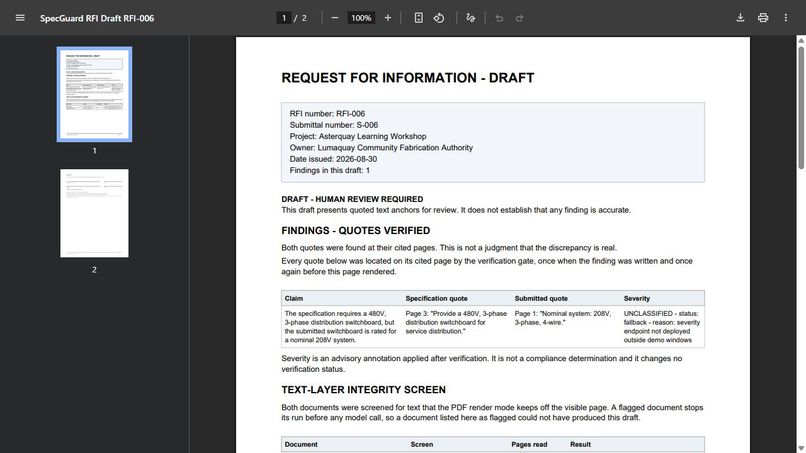 SpecGuard – screenshot 2