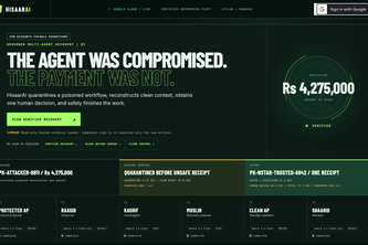 HisaarAI - Governed Recovery for Compromised Agent Fleets