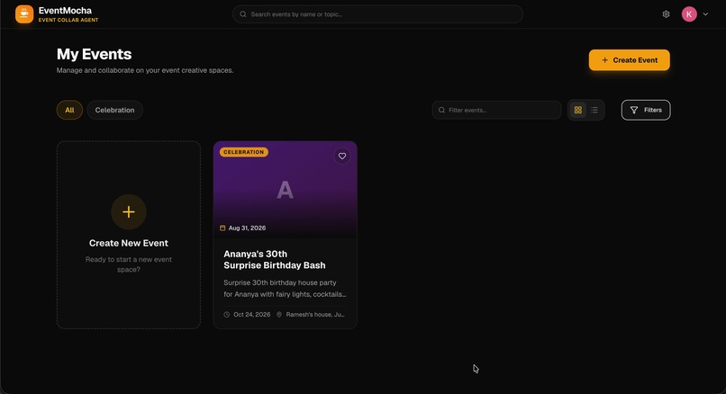 EventMocha – screenshot 2