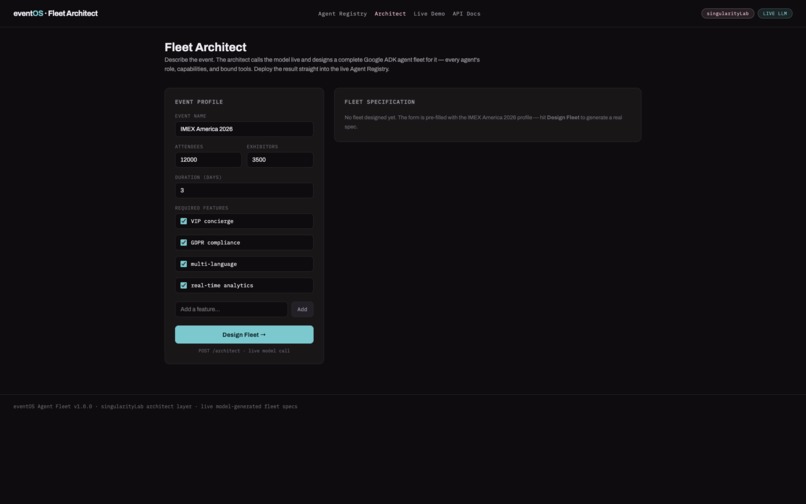 eventOS Agent Fleet – screenshot 2