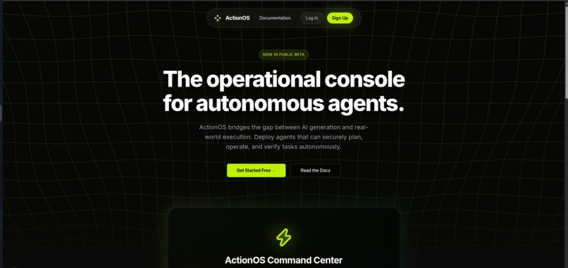 ActionOS – screenshot 1