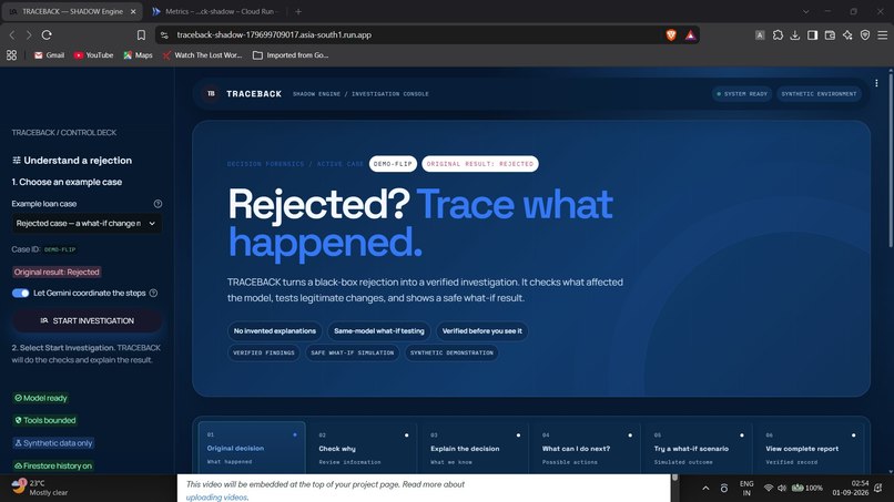 TRACEBACK-Powered-by-Shadow-engine – screenshot 1
