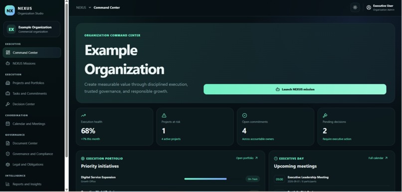 NEXUS Organization Studio – screenshot 2
