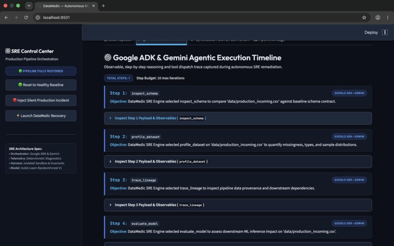 DataMedic: Autonomous ML SRE Agent – screenshot 4