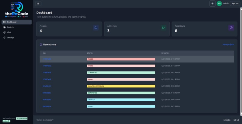 theReCode – screenshot 2