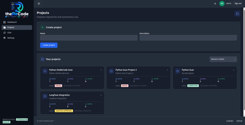 theReCode – screenshot 4
