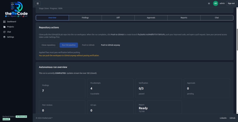 theReCode – screenshot 9