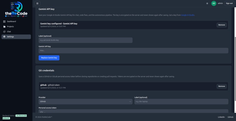 theReCode – screenshot 3