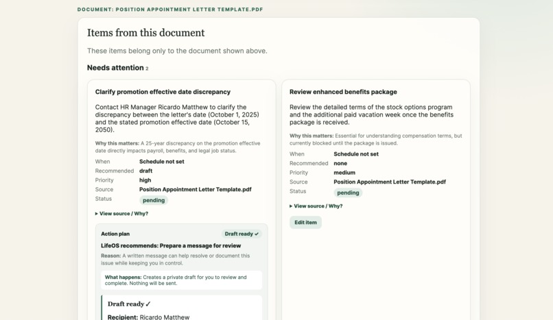 LifeOS  – screenshot 1
