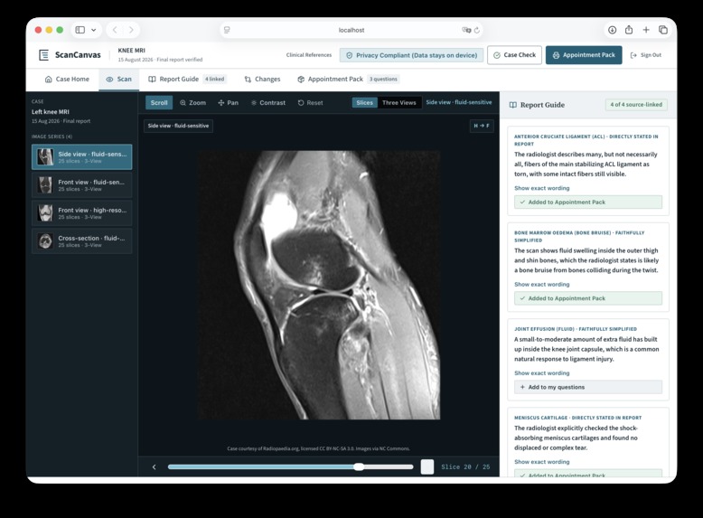 ScanCanvas: MRI Records Made Understandable – screenshot 4