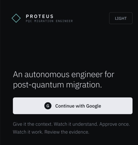 Proteus - An autonomous Post-Quantum Migration Engineer – screenshot 2