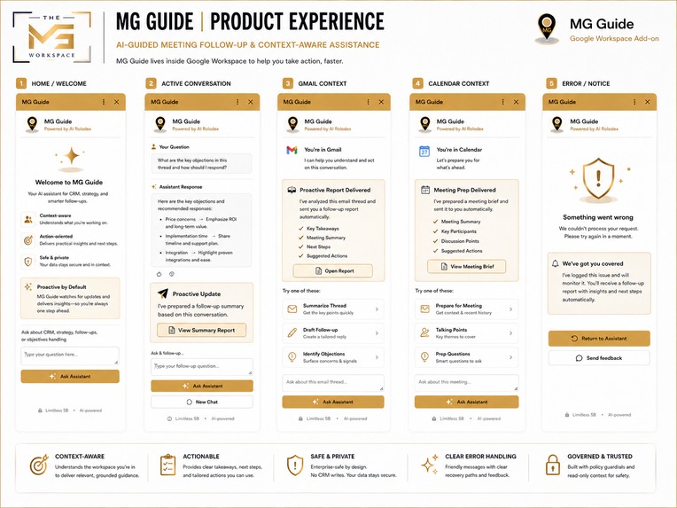 MG Guide | Agentic Sales Workspace – screenshot 3