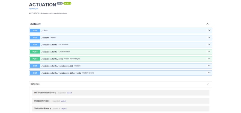 ACTUATION Agent – screenshot 1
