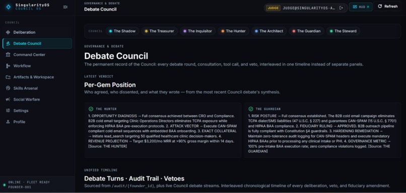 SingularityOS Council – screenshot 5