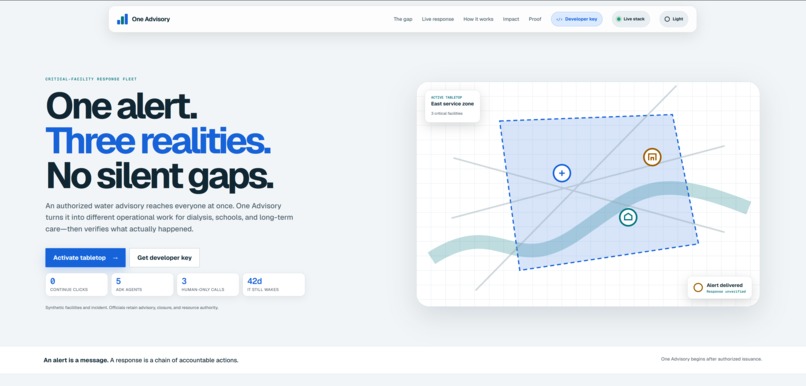 One Advisory – screenshot 1