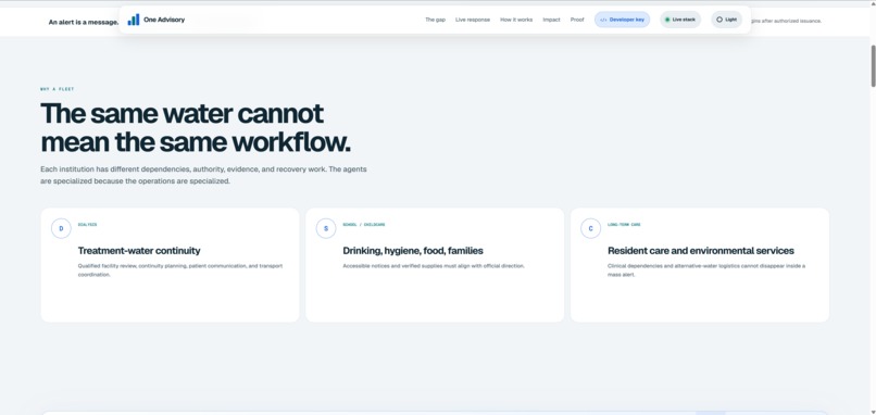 One Advisory – screenshot 2