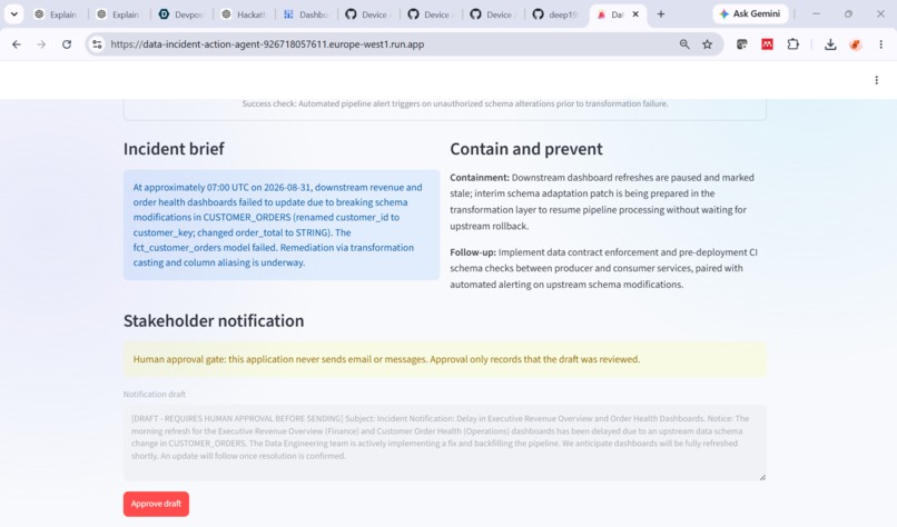 Data Incident Action Agent – screenshot 5