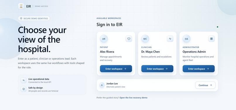 EIR: Healthcare Agent Fleet – screenshot 3